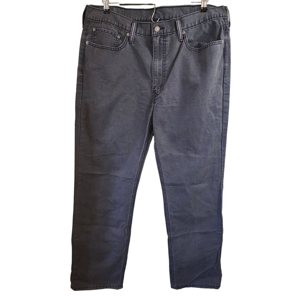LEVIS 514 Gray 38x32 Mens Wash Denim Straight Leg